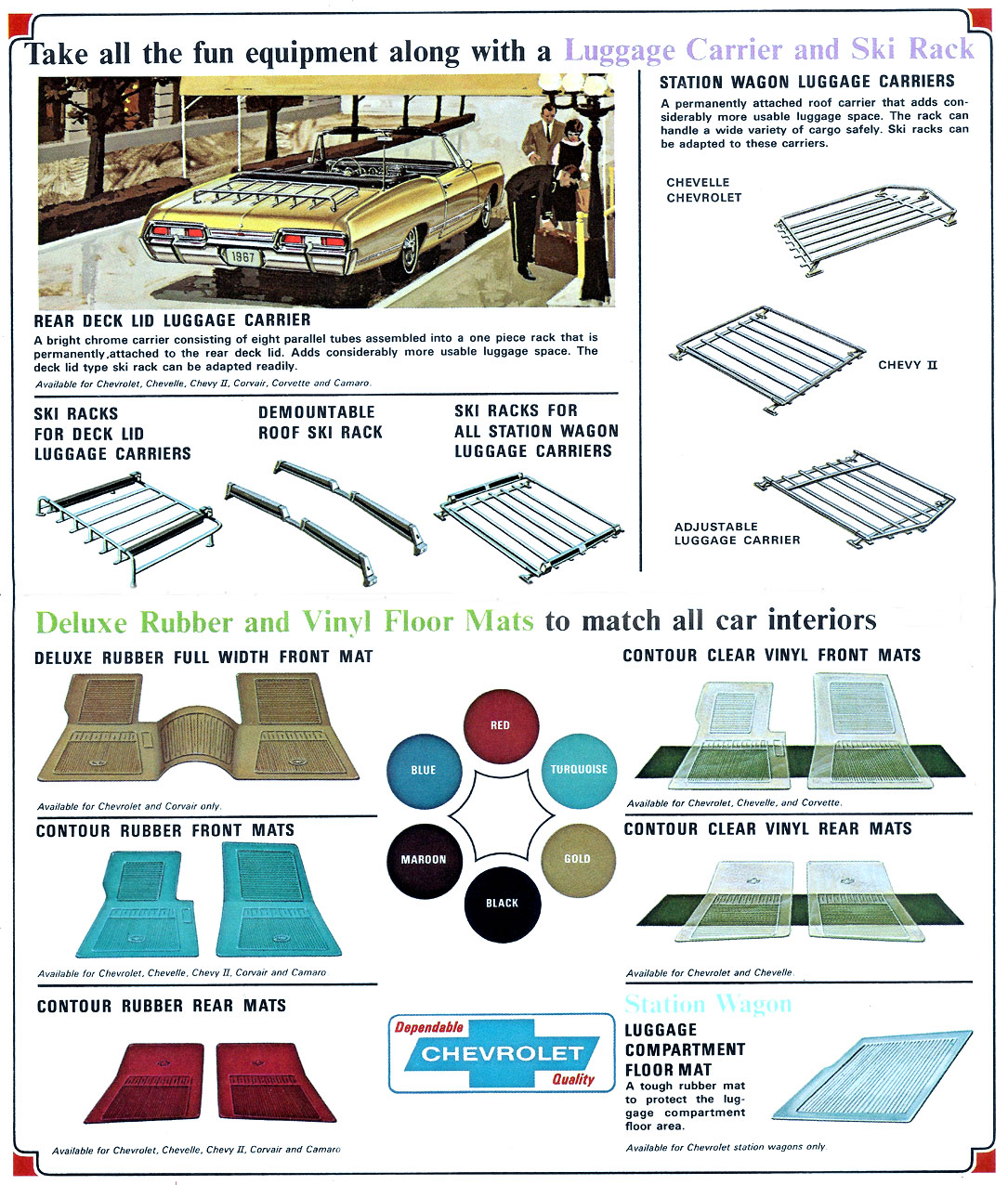 1967 Chevrolet Accessories Foldout